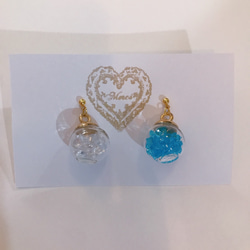 colorful cube pierce(blue＆white) MIX color 5枚目の画像