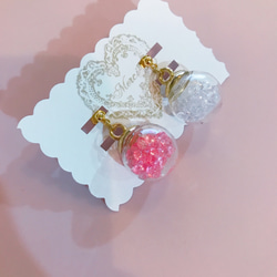 colorful cube pierce(light pink＆white) MIX color 16枚目の画像