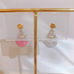 colorful cube pierce(light pink＆white) MIX color 13枚目の画像