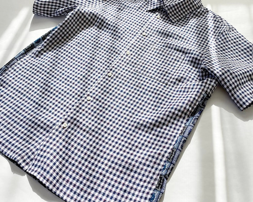 Butcher products コットンリネン ギンガムシャツ s-s 15 ee315fda8773f965575e0a0198a6c6