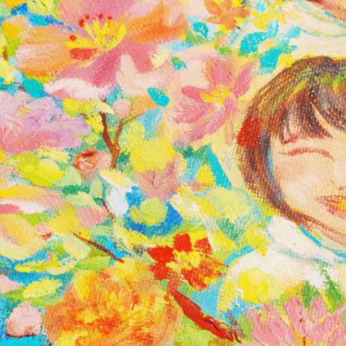 いつまでも家族仲良く過ごせますように」家族の肖像 似顔絵 油彩