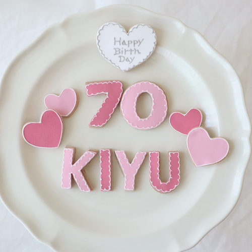 ハンドメイド☆オーダーページ　アイシングクッキー 風ケーキトッパー　推しケーキ ハンドメイド☆オーダーページ アイシングクッキー 風ケーキ