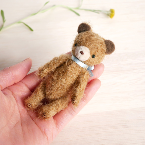 kiichigonomori 作家 ぬいぐるみ テディベア ハンドメンド 受注制作】ブラウンのテディベア ぬいぐるみ Miyano Kie 通販 14102217