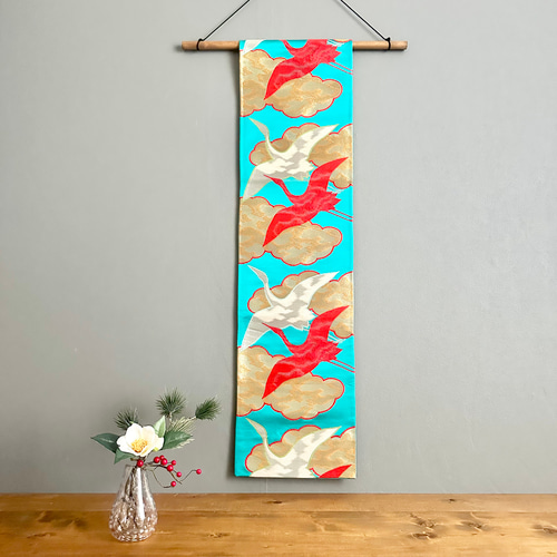 思い出の帯をタペストリーに 世界に一つだけのインテリア 贈り物 着物