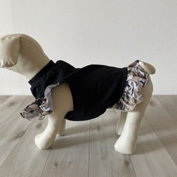 ★犬服★モスキートストップタンクワンピース迷彩柄　レディースわんこ用　選べる袖柄 12枚目の画像