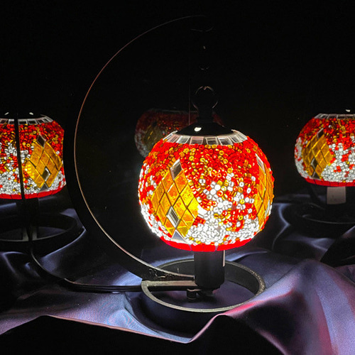 トルコモザイクランプ S （オリジナルデザインガラステーブルランプ