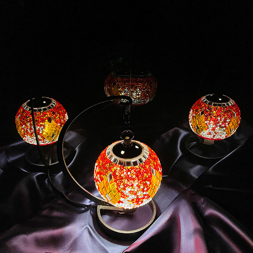 トルコモザイクランプ S （オリジナルデザインガラステーブルランプ