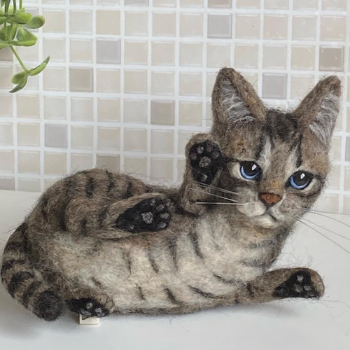 羊毛フェルト　猫　ハンドメイド　しましまページ 羊毛フェルト 猫 ハンドメイド しましま様専用ページ