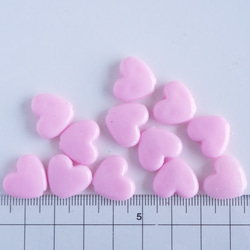 【30g】大きめ15mm ピンクのハートのビーズ　☆030 4枚目の画像