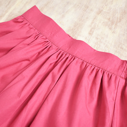 棉質斜紋寬褲 芭比粉色 第5張的照片
