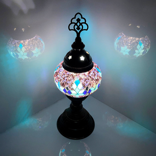 トルコモザイクランプ スタンドS （オリジナルデザインガラステーブル