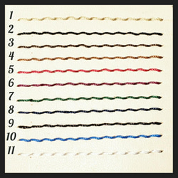 カラーオーダー　レザー 総手縫いのラウンドファスナーペンケース 10枚目の画像