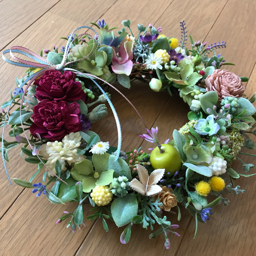 ◯専用ページです◯アーティフィシャルフラワーリース 新作》アーティフィシャルフラワーの可愛い小花達（三色限定