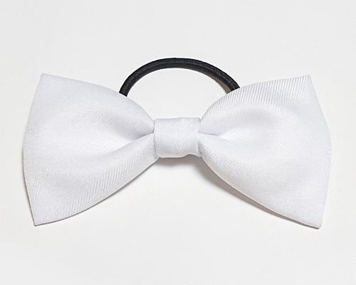 リボン　ヘアゴム♡riana ribbon♡レースリボンホワイト♡ハンドメイド リボン ヘアゴム♡riana ribbon♡レースリボンホワイト