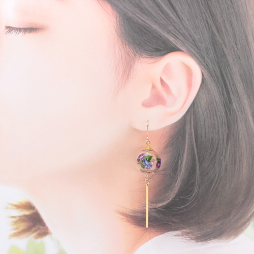 福袋 セール 風鈴~朝顔~(797) ピアス/イヤリング/ノンホールピアス/樹脂 ピアス