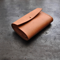 お札が折らずに入る折財布☆イタリアンレザー☆カラーオーダー(受注