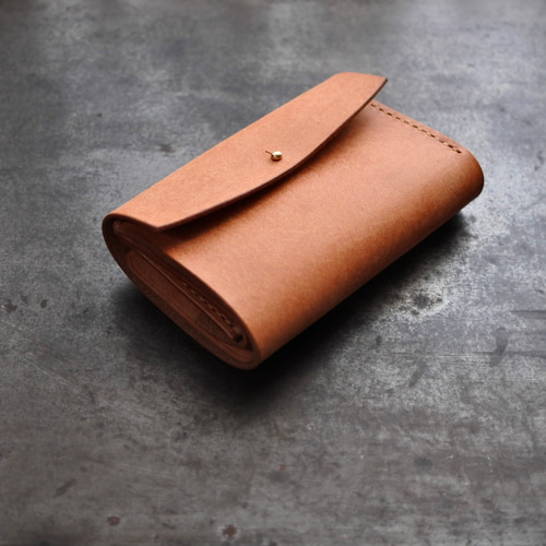 イタリアンレザー☆二つ折り財布【カラーオーダー】【受注制作】 二