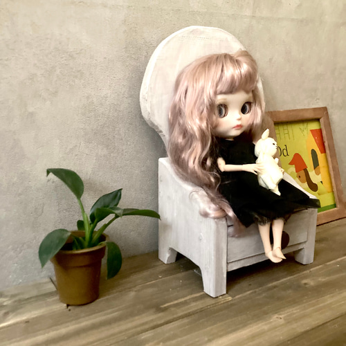まるまる　人形用木製収納ケース　ハンドメイド　ブライス　アイシードール ミニチュア冷蔵庫 ブライス アイシードール 木製冷蔵庫 1/6