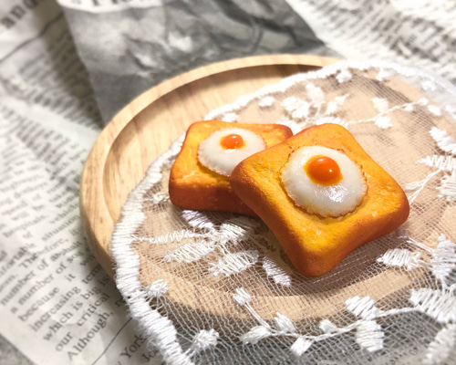 ミニチュア】目玉焼きトースト その他置物 桃月-momotuki- 通販
