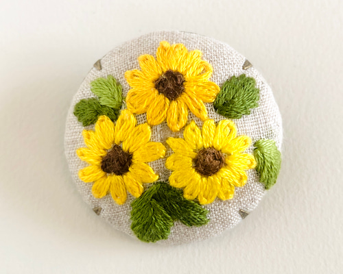 ブラウス　ハンドメイド　ひまわり　刺繍　専用 43a7bf69f9a4a34f7eecadbbbbd771