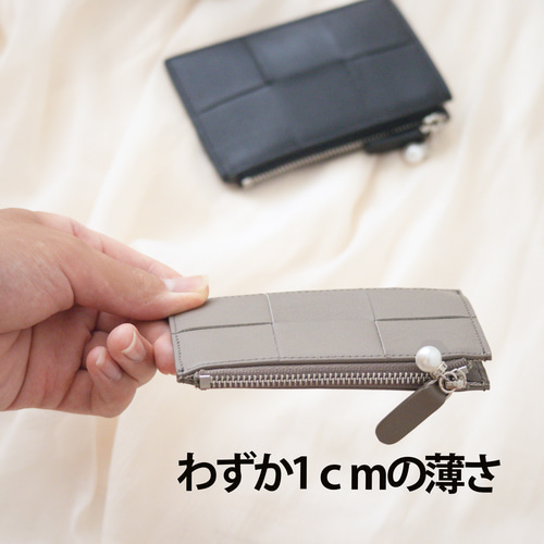 ケース　小銭入れ　小物入れ　グレー コインケース レディース グレージュ 仕分け MARLE – Hallelujah
