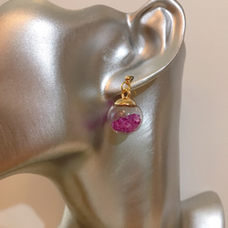 colorful cube pierce(light pink＆purple) MIX color 5枚目の画像