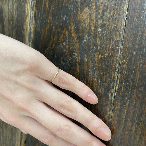 ちょっと付けたいゴールドリング【グリーン（16K）】 指輪・リング