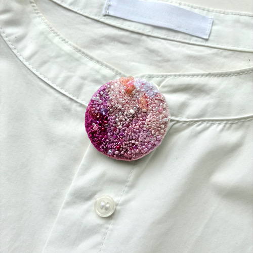 【値下げしました】ロマンティックチュチュ グラデーションチュール ビーズ刺繍 COE】ﾃｰﾌﾟﾁｭｰﾙ刺繍UZUMAKI[017S0G90098] | STYLEM FABRIC STORE