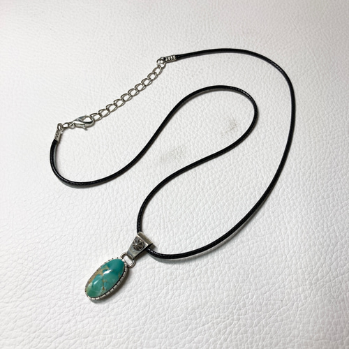 silver950 フォックス ターコイズ シルバーネックレス ペンダント