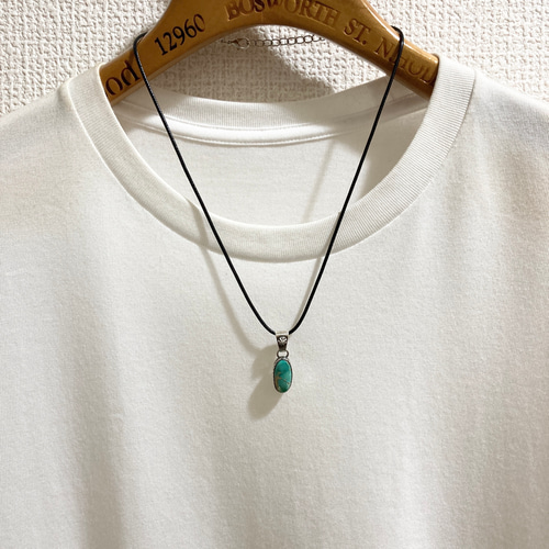 silver950 フォックス ターコイズ シルバーネックレス ペンダント
