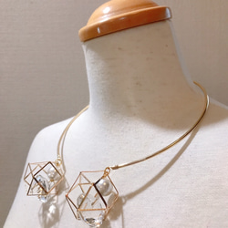 gold dodecagon charm choker 11枚目の画像