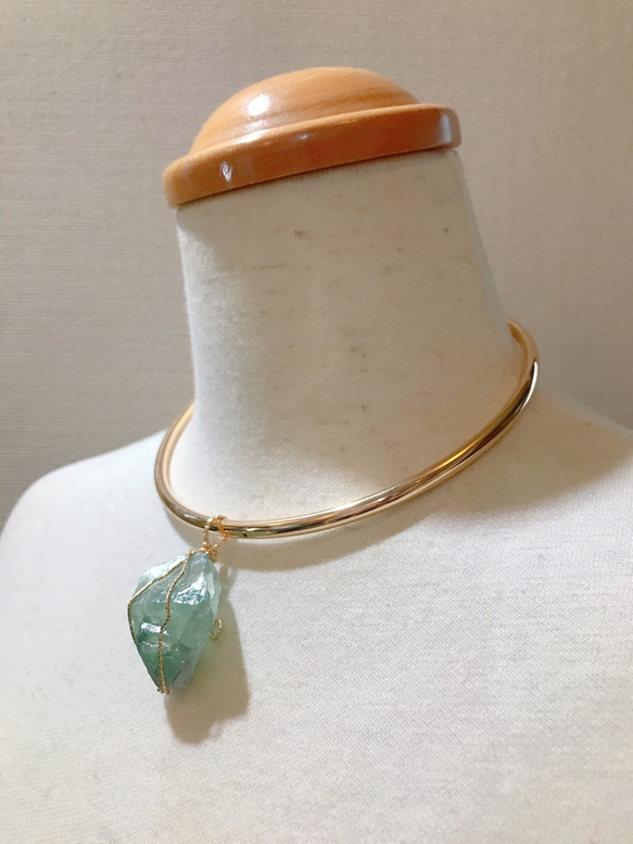 stone necklace　全2色 3枚目の画像