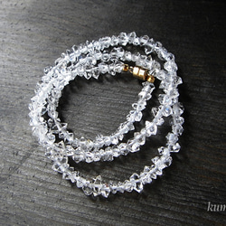 ハーキマーダイヤモンドのネックレスです（約39ｃｍ）送料無料 2枚目の画像
