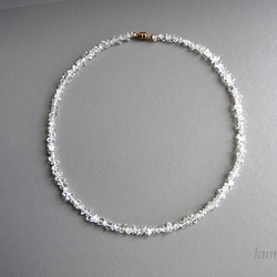 ハーキマーダイヤモンドのネックレスです（約39ｃｍ）送料無料 3枚目の画像