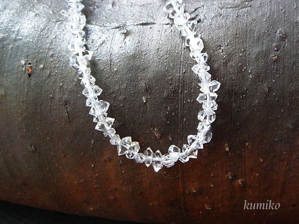 ハーキマーダイヤモンドのネックレスです（約39ｃｍ）送料無料 4枚目の画像