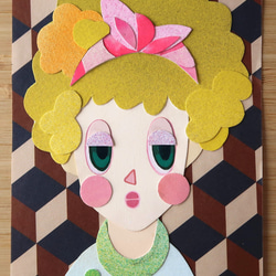 白熊　ハート　水彩紙　原画　コラージュ　絵画　アート 97a583fe1fc3e060163d07a4bb44a5