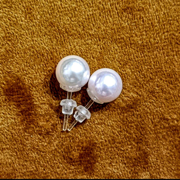 あこや真珠 9.5㎜ 大玉 照艶綺麗なピアス 3 6枚目の画像