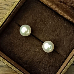 あこや真珠 9.5㎜ 大玉 照艶綺麗なピアス 3 7枚目の画像