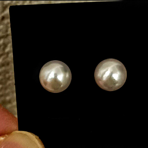 あこや真珠 9.5㎜ 大玉 照艶綺麗なピアス 3 9枚目の画像
