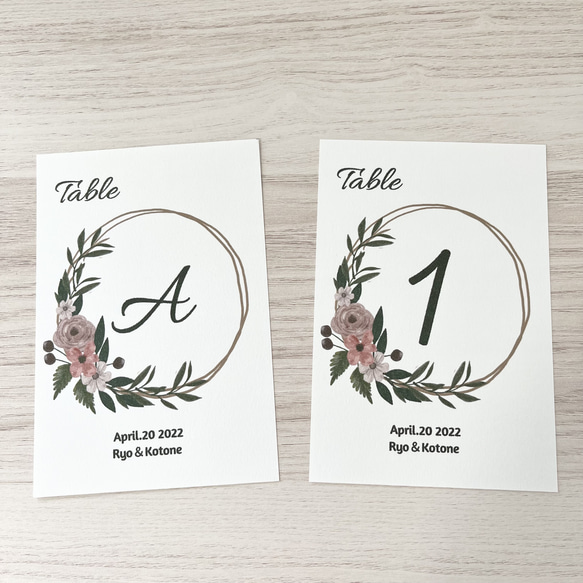 結婚式 テーブルナンバー（6部～） その他ペーパーアイテム lien 通販