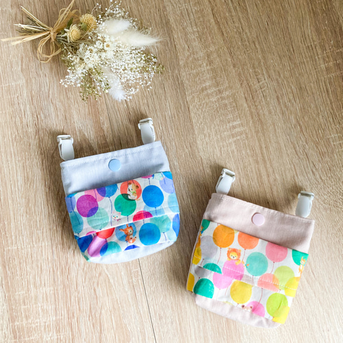 フタなし移動ポケット　ハンドメイド　キッズ　女の子 楽天市場】ふたなし移動ポケット コンパクトサイズ 撥水ナイロン生地