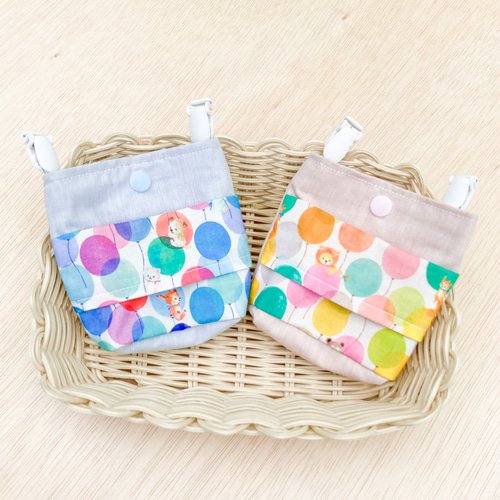 フタなし移動ポケット ハンドメイド キッズ 女の子 小さいサイズ】ふた