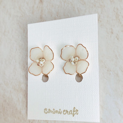 dip flower 【earring】（受注製作） 2枚目の画像