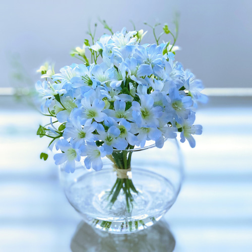本物みたい！澄み渡る空色の花と幸せを呼ぶクローバー♡ずっと