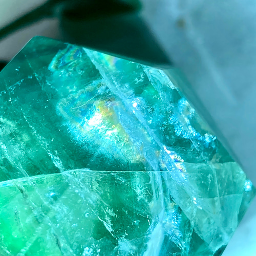 エンジェルフェザー✿*:・ フローライト マルチカラー 蛍石 ポイント