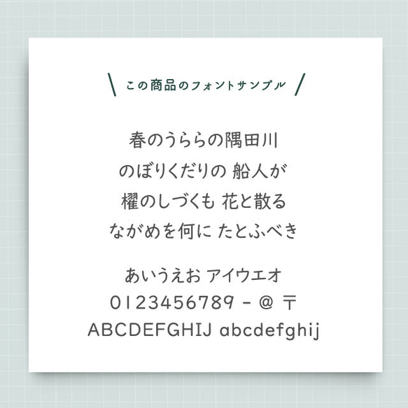 【 日本語 アドレス スタンプ 】ミニマル 4列フレ－ズ 名前＆住所スタンプ- 日本語 - OS14 4枚目の画像