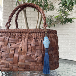 ➉山葡萄 送料無料 国産 乱れ編 山ぶどう カゴバック 籠 ヤマブドウ