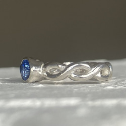 [免運費] 藍色藍晶石耳夾 (silver925) 第5張的照片