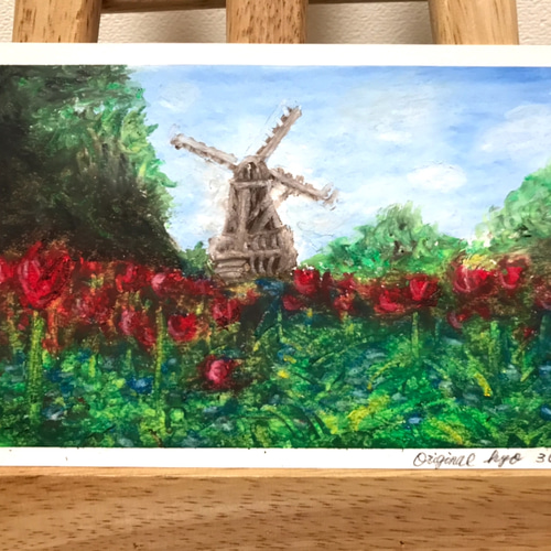 油絵 絵画【田舎の田んぼ】 絵画 HR 通販 16251942｜Creema
