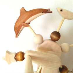 くるくる水族館（動く木のおもちゃ） 7枚目の画像